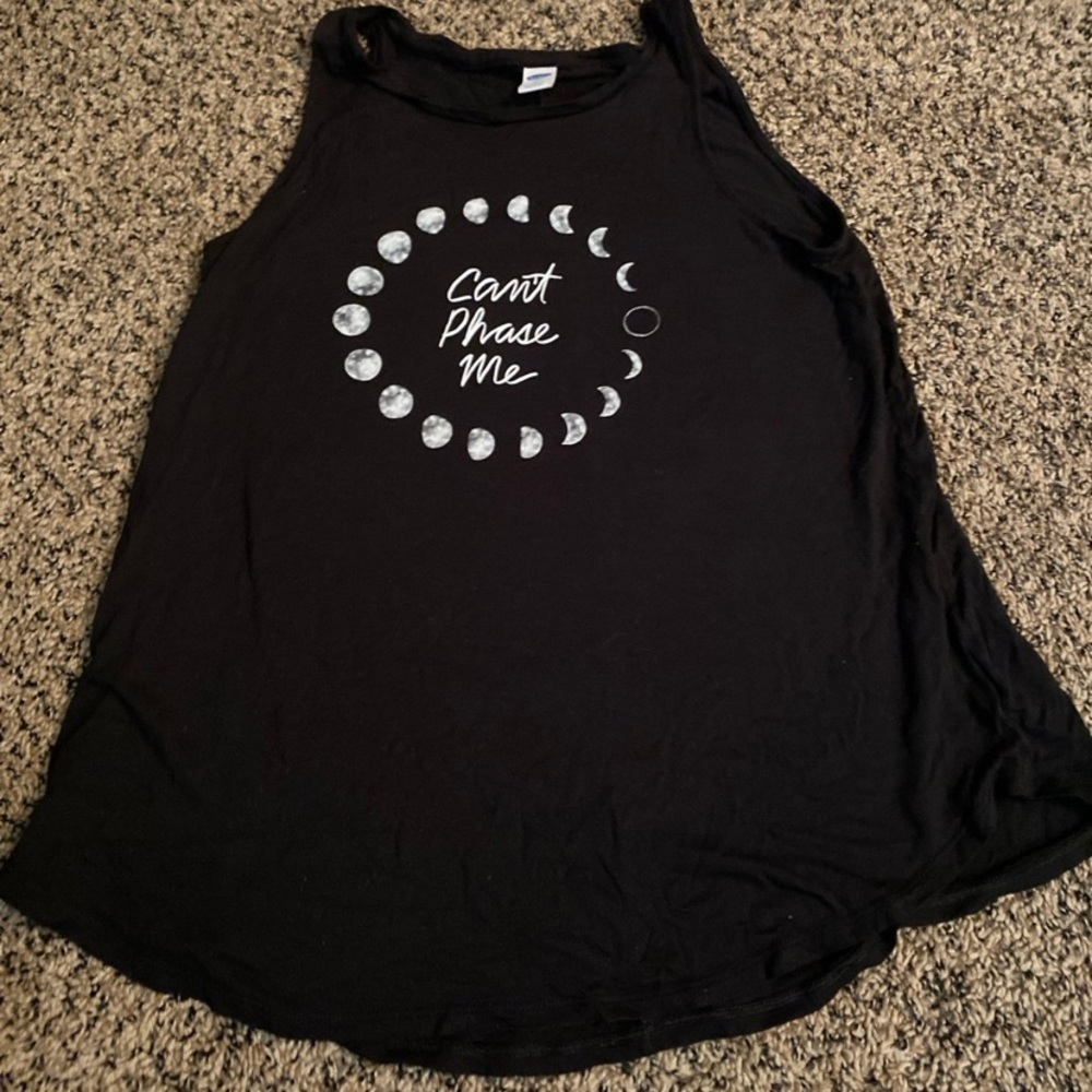 Black tank top